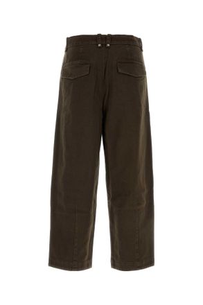 Entire studios Mens Brown Cotton Gully Pant Tobacco Exterior: Pantaloni