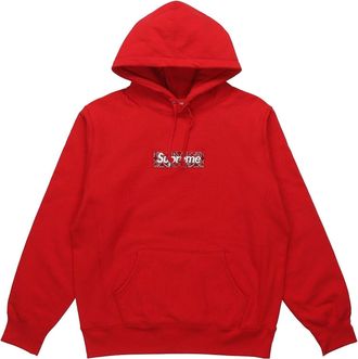 SUPREME FW19 Week 16 Bandana Box Logo Hooded Sweatshirt Red SUP-FW19-10828