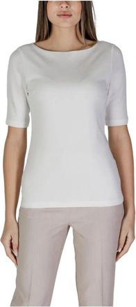 Street One Casual Boothals Top - Dames - T-shirts - Wit - M - Katoen - Tops