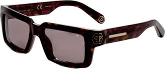 Philipp Plein Philipp Plein Mens 53 mm Brown Sunglasses