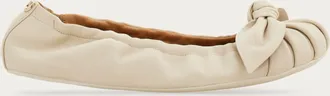 Ferragamo Women Bow embellished ballet flat White Size 10.5