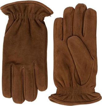 Orciani Shiver Suede Handschoenen - Heren - Handschoenen - Bruin - 10 IN - Wol - Accessoires