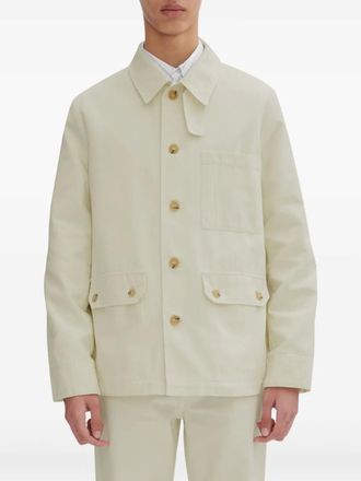 A.P.C. button-up shirt jacket - White