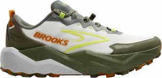 Brooks Mens Caldera 8 Running Shoe In 314 Dusty Olive/lime/oyster