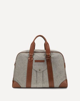 Brunello Cucinelli Borsa da Viaggio in pelle e lana Man UNI