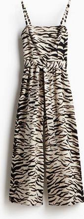 H&M Jumpsuit mit Bindegürtel - Schwarz