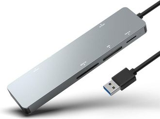 OEM Lector De Tarjetas Usb3.0 5 En 1 Lector De Tarjetas Multifunci&oacute;n Cf/cfast/sd/ms/tf