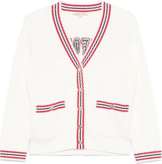 Maje Cardigan con ricamo - Bianco