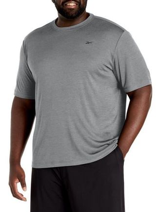 Reebok Big & Tall ID Train Melange Performance Tee in Grey 3 at Nordstrom, Size 3X Big