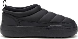 Moon Boot Zwarte Park Sneakers Logo Print - Dames - Winterlaarzen - Zwart - 37 EU - Nylon - Schoenen