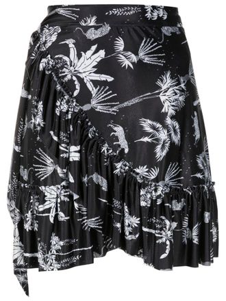 Lygia & Nanny Laurita mini-jurk met ruches - Zwart