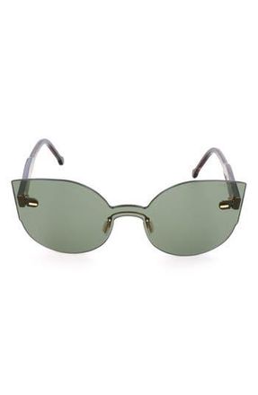 Retro Superfuture 51mm Mask Cat Eye Sunglasses in Green at Nordstrom Rack