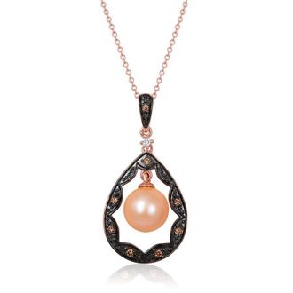 Le Vian Ladies Wisdom Pearls Fashion Pendant in 14k Strawberry Gold