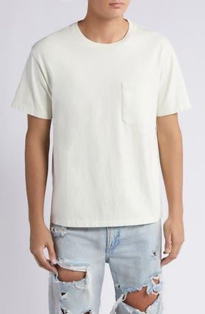 Frame Denim Vintage Wash Pocket T-Shirt in White Sand at Nordstrom Rack, Size X-Large