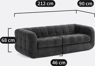 La Redoute Interieurs 3-zitsbank, Pieta