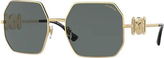 Versace VE2248 Polarized 100281 Womens Sunglasses Gold Size 58