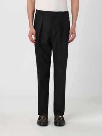 Fendi Mens Pleated Trousers - Black Wool - Size EU 50 (Mens)