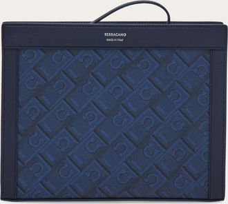Ferragamo Uomo Pouch Ferragamo Monogram Blu