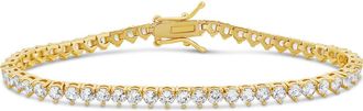 SHYMI Round Cubic Zirconia Tennis Bracelet in Gold at Nordstrom