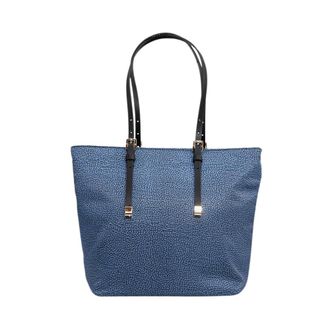 Borbonese Borsa Shopping Media - - Bags - Donna - Blu - ONE SIZE