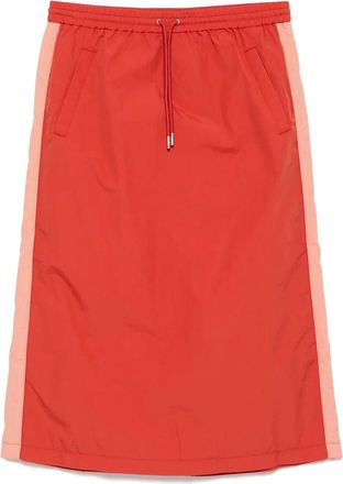 Maison Kitsun&eacute; Gonna lunga - Rosso