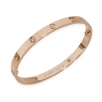 Cartier Pre-Owned Cartier Rose Gold Diamond Love Bracelet