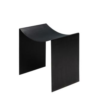 Chehoma Taburete de metal negro