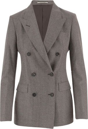 Tagliatore Multicolor Wool Double-Breasted Blazer