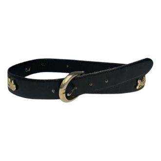 Celine Pre-owned Leather Belt - female - Celine Vintage - Vintage Belts - Black - ONE SIZE - Pre-owned