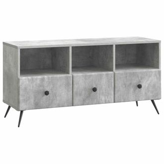 vidaXL Mueble De Tv Con Caj&oacute;n Gris Hormig&oacute;n 102 X 34,5 X 50 Cm Vidaxl