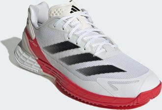 adidas adidas Performance Mens Defiant Speed 2 Tennis Shoes - White & Silver - Size UK 8.5