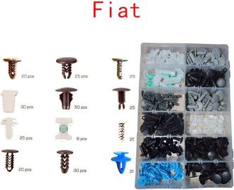 Trade Shop Trade Shop - Set Clip Di Fissaggio Per Auto Fiat Confezione 308 Pezzi Ricambi Plastica