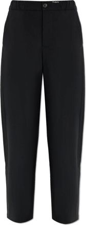 Marni Rechte broekspijpen - Dames - Straight fit broeken - Zwart - M - Wol - Broeken