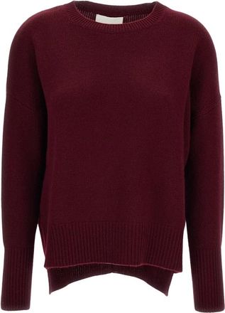 Lisa Yang Trui met ronde hals - Dames - Cashmere truien - Rood - S - Kasjmier - Truien & Vesten