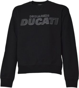 Dsquared2 Crewneck Sweater With Embossed Logo Detail