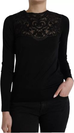 Dolce & Gabbana Kant Neus Langsleeve Top