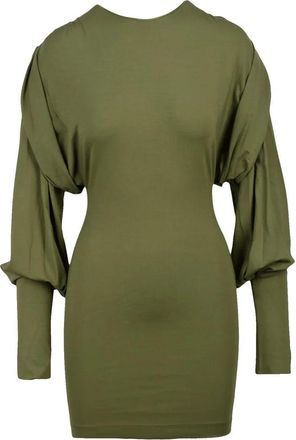 The Attico Jersey Sheath Dress - Green