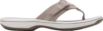 Clarks Womens Breeze SEA H Flip Flop, Color Light Taupe, Size: 2.5 UK