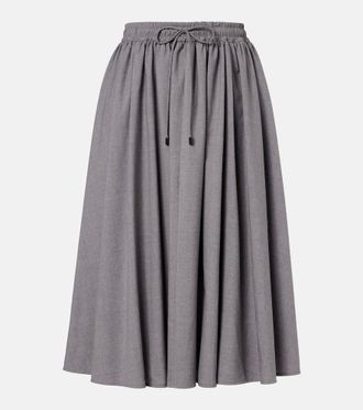 Max Mara Livrea virgin wool midi skirt
