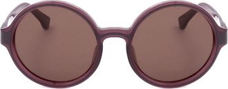 Linda Farrow DRIES VAN NOTEN DVN83 C3 Womens Sunglasses Purple Size 53