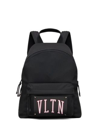 Valentino Garavani Rugzak met logopatch - Zwart