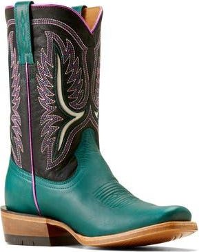 Ariat Futurity Colt Western Boot in Ancient Turquoise/Luxe Black at Nordstrom Rack, Size 6.5