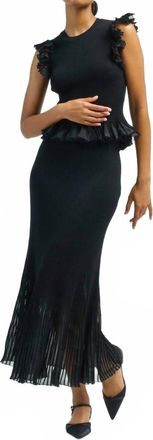 Ulla Johnson Leila Sleeveless Pullover Top In Noir