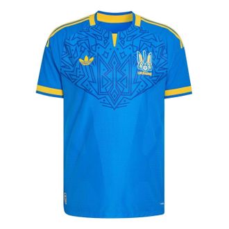 adidas Ukraine 2026 Away Authentic Jersey Asia Sizing Glow Blue KC6044