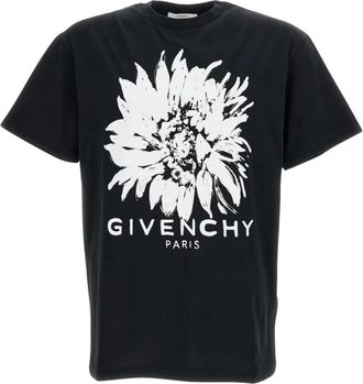 Givenchy T-shirt met ronde hals - Heren - T-shirts - Zwart - S - Katoen - Tops