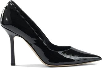 Ninalilou Eva Pump - Dames - Pumps - Zwart - 38 EU - Leer - Schoenen