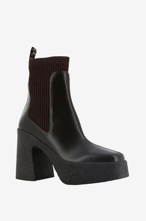 Stella McCartney Socken-Stiefeletten mit Absatz und Plateau Skyla 70