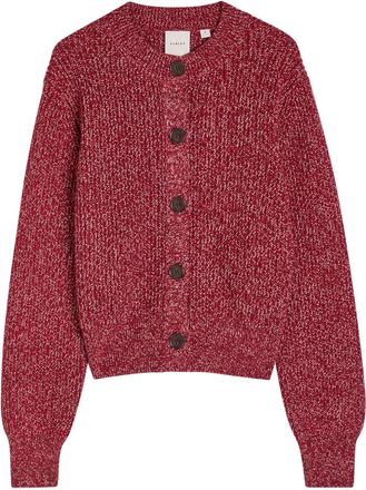 Varley Patricia Ribbed Knit Cardigan - Red - S (UK8-10 / S)