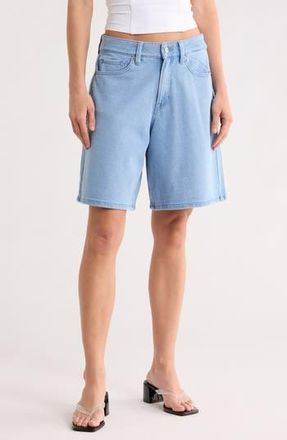 Good American Jeanius Good Ease Bermuda Shorts in Indigo586 at Nordstrom Rack, Size 00