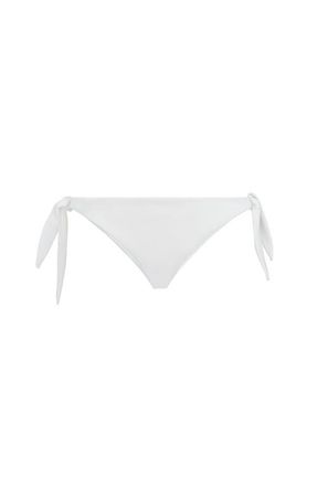 Brunello Cucinelli Techno jersey bikini bottoms with monili in White at Nordstrom, Size 38 It
